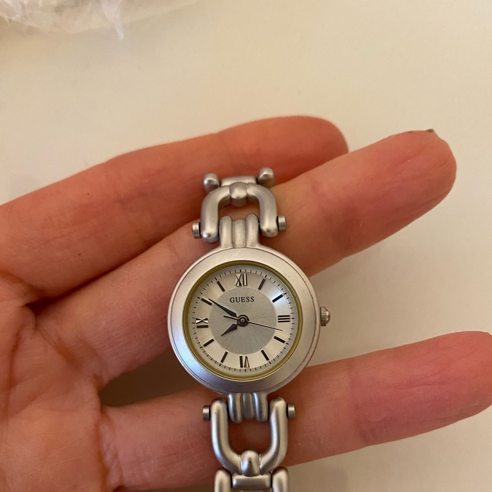 Barely used guess watch with extra band & case